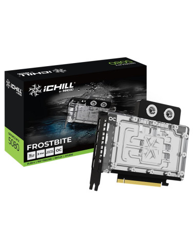 Видеокарта INNO3D RTX5080 ICHILL FROSTBITE 16GB GDDR7 256bit 3xDP HDMI 3FAN RTL