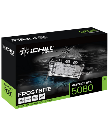Видеокарта INNO3D RTX5080 ICHILL FROSTBITE 16GB GDDR7 256bit 3xDP HDMI 3FAN RTL