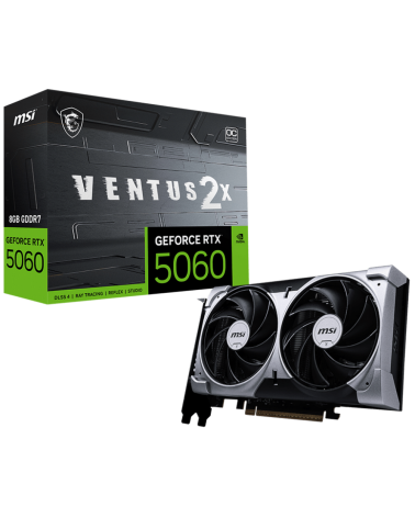 Видеокарта MSI RTX5060 VENTUS 2X OC 8GB GDDR7 128bit 3xDP HDMI 2FAN RTL