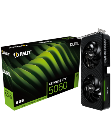 Видеокарта Palit RTX5060 DUAL 8GB GDDR7 128bit 3xDP HDMI 2FAN RTL