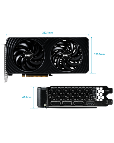 Видеокарта Palit RTX5060 DUAL 8GB GDDR7 128bit 3xDP HDMI 2FAN RTL