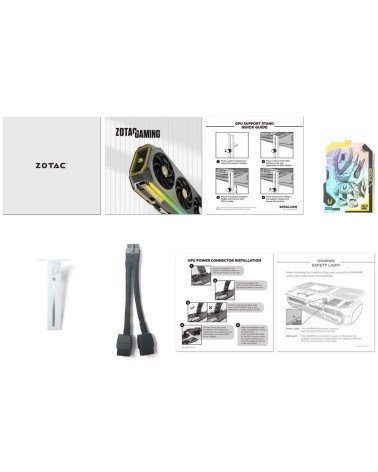 Видеокарта Zotac RTX5070Ti SOLID CORE OC WHITE ED 16GB GDD7 256bit 3xDP HDMI 3FAN PREMIUM PACK
