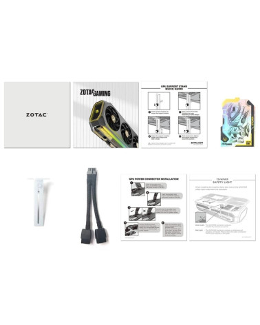 Видеокарта Zotac RTX5070 AMP WHITE ED 12GB GDDR7 192bit 3xDP HDMI 3FAN PREMIUN PACK