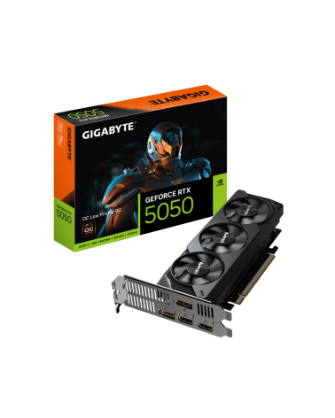 Видеокарта Gigabyte RTX5050 OC Low Profile 8GB GDDR6 128bit 2xDP 2xHDMI 3FAN LP RTL