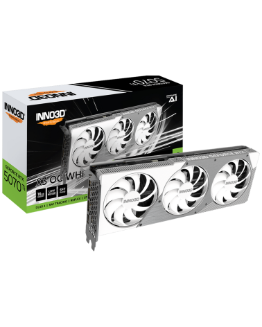 Видеокарта INNO3D RTX5070Ti ХЗ ОС WHITE 16GB GDDR7 256bit 3xDP HDMI 3FAN RTL
