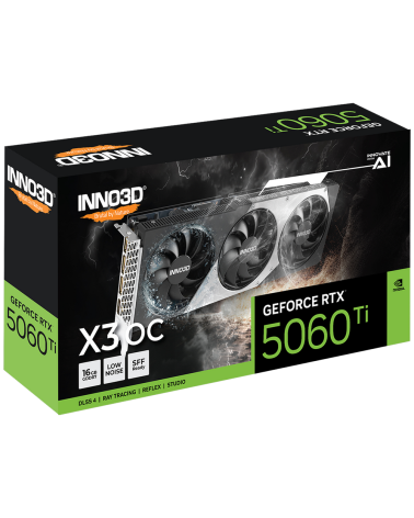 Видеокарта INNO3D RTX5060Ti ХЗ ОС 16GB GDDR7 128bit 3xDP HDMI 3FAN RTL