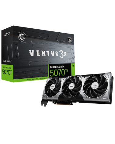 Видеокарта MSI RTX5070Ti VENTUS 3X 16GB GDDR7 256bit 3xDP HDMI 3FAN RTL