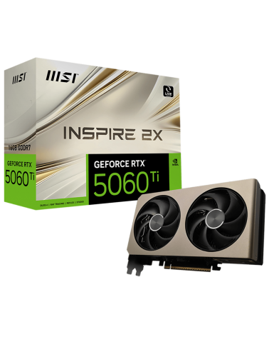 Видеокарта MSI RTX5060Ti INSPIRE 2X 16GB GDDR7 128bit 3xDP HDMI 2FAN RTL