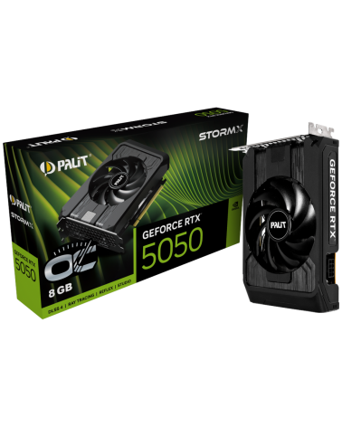 Видеокарта Palit RTX5050 STORMX OC 8GB GDDR6 128bit 3-DP HDMI 1FAN ITX RTL