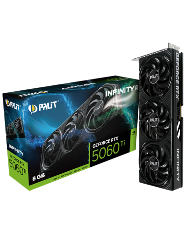 Видеокарта Palit RTX5060Ti INFINITY 3 8GB GDDR7 128bit 3xDP HDMI 3FAN RTL