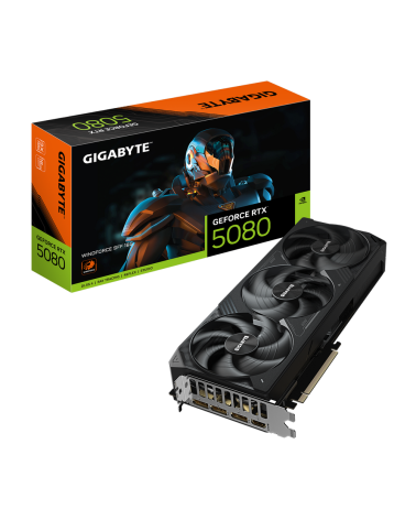 Видеокарта Gigabyte RTX5080 WINDFORCE SFF 16GB GDDR7 256bit 3xDP HDMI 3FAN RTL