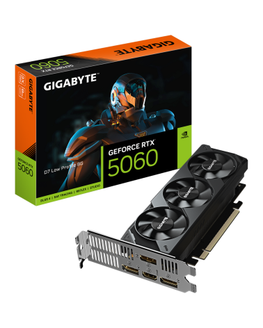 Видеокарта Gigabyte RTX5060 D7 Low Profile 8GB GDDR7 128bit 3xDP HDMI 3FAN LP RTL