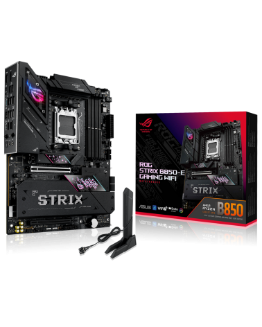 Материнская плата ASUS ROG STRIX B850-E GAMING WIFI AM5 ATX 4xDDR5 2xPCIEx16 5xM.2 2хUSB-C DP HDMI 5GLAN Wi-Fi 7