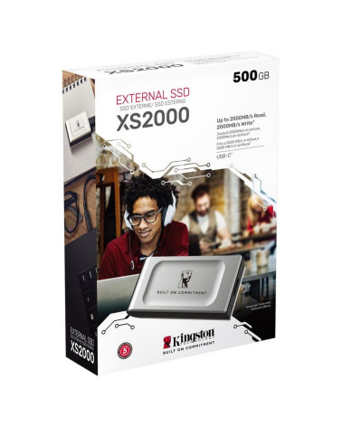 Твердотельный накопитель SSD Kingston USB 3.2 Gen 2x2 1000GB XS2000 PORTABLE SSD , 2000/2000