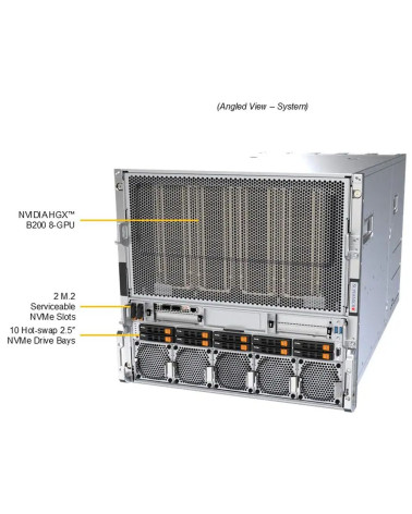 Сервер SuperMicro 10U GPU Server (B200) SYS-A22GA-NBRT