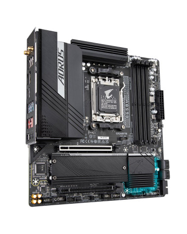Материнская плата Gigabyte B650M AORUS ELITE AX, Socket AM5, AMD B650, 4xDDR5-5200, HDMI+DP, 2xPCI-Ex16, 4xSATA3(RAID 0/1/10), 2