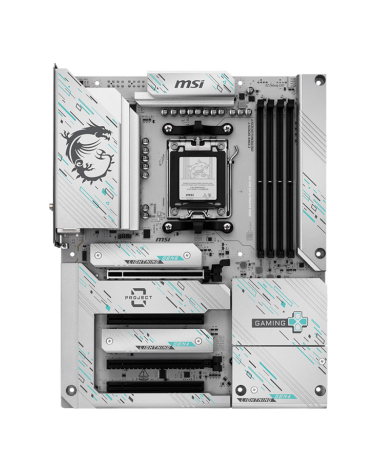 Материнская плата MSI B850 GAMING PLUS WIFI PZ B850, AM5, 4*DDR5, 4*PCIEx16, 3*M.2, 3*TypeC, 1*USB3.2Gen2, 5*USB3.2Gen1, 8*USB2.
