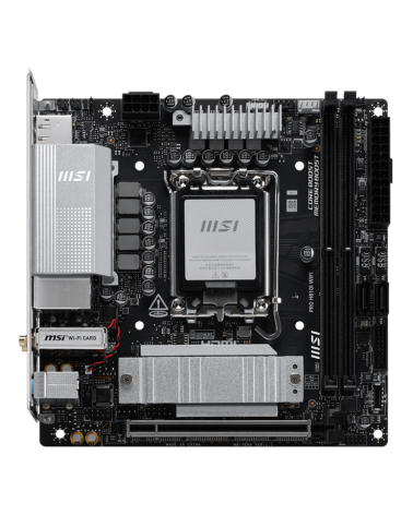Материнская плата MSI PRO H810I WIFI H810, LGA1851, 2*DDR5, 1*PCIEx16, 1*M.2, 2*TypeC, 4*USB3.2Gen1, 6*USB2.0, 2*SATA3.0, 2.5G, 