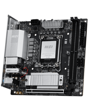 Материнская плата MSI PRO H810I WIFI H810, LGA1851, 2*DDR5, 1*PCIEx16, 1*M.2, 2*TypeC, 4*USB3.2Gen1, 6*USB2.0, 2*SATA3.0, 2.5G, 
