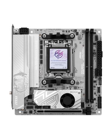 Материнская плата MSI MPG B850I EDGE TI WIFI B850, AM5, 2*DDR5, 1*PCIEx16, 2*M.2, 2*TypeC, 3*USB3.2Gen2, 4*USB3.2Gen1, 2*USB2.0,