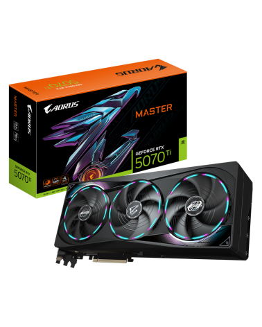 Видеокарта Gigabyte RTX5070Ti MASTER 16GB GDDR7 256bit 3xDP HDMI 3FAN RTL