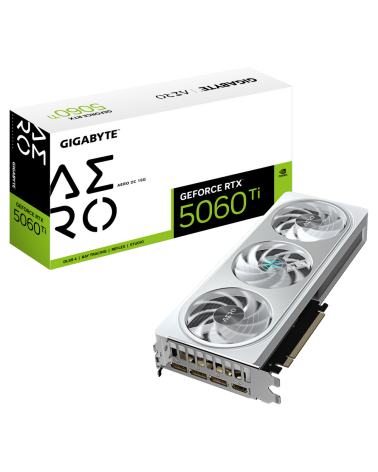 Видеокарта Gigabyte RTX5060Ti AERO OC 16GB GDDR7 128bit 3xDP HDMI 3FAN RTL