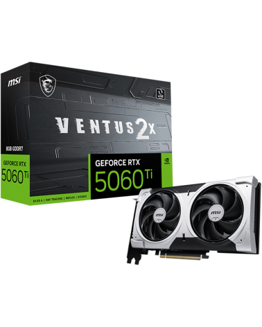 Видеокарта MSI RTX5060Ti VENTUS 2X PLUS 8GB GDDR7 128bit 3xDP HDMI 2FAN RTL