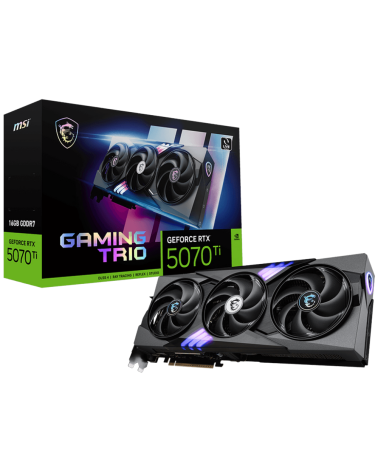 Видеокарта MSI RTX5070Ti GAMING TRIO 16GB GDDR7 256bit 3xDP HDMI 3FAN RTL