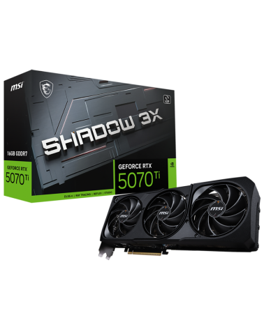 Видеокарта MSI RTX5070Ti SHADOW 3X 16GB GDDR7 128bit 3xDP HDMI 2FAN RTL