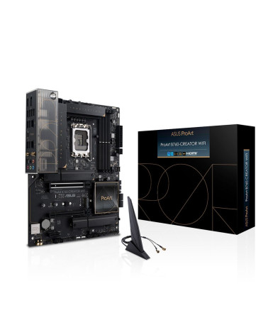 Материнская плата ASUS PROART B760-CREATOR WIFI LGA1700 ATX 4xDDR5 2xPCIEx16 PCIEx1 3xM.2 USB-C DP HDMI GLAN 2.5GLAN Wi-Fi 6 (90