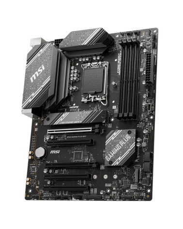 Материнская плата MSI BadPack B760 GAMING PLUS WIFI B760, LGA1700, 4*DDR5, 5*PCIEx16, 2*M.2, 2*TypeC, 2*USB3.2Gen2, 2*USB3.2Gen1