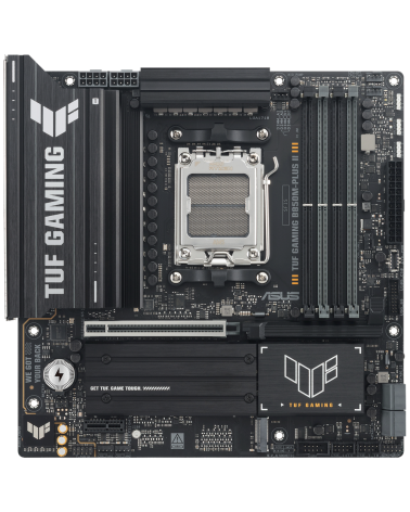 Материнская плата ASUS TUF GAMING B850M-PLUS II AM5 mATX 4хDDR5 PCIEx16 PCIEx1 USB-C DP HDMI 3xM.2 2.5GLAN