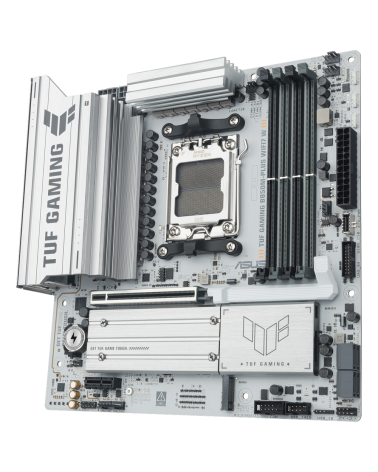 Материнская плата ASUS TUF GAMING B850M-PLUS WIFI7 W AM5 mATX 4xDDR5 PCIEx16 PCIEx1 3xM.2 USB-C DP HDMI 2.5GLAN WiFi 7