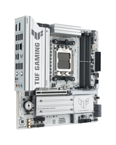 Материнская плата ASUS TUF GAMING B850M-PLUS WIFI7 W AM5 mATX 4xDDR5 PCIEx16 PCIEx1 3xM.2 USB-C DP HDMI 2.5GLAN WiFi 7