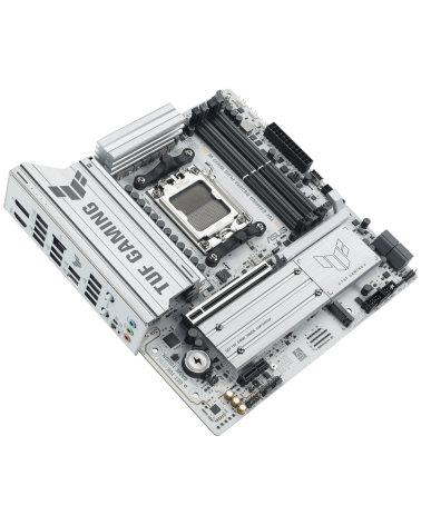 Материнская плата ASUS TUF GAMING B850M-PLUS WIFI7 W AM5 mATX 4xDDR5 PCIEx16 PCIEx1 3xM.2 USB-C DP HDMI 2.5GLAN WiFi 7