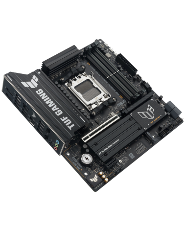 Материнская плата ASUS TUF GAMING B850M-PLUS WIFI7 AM5 mATX 4xDDR5 PCIEx16 PCIEx1 3xM.2 USB-C DP HDMI 2.5GLAN WiFi 7