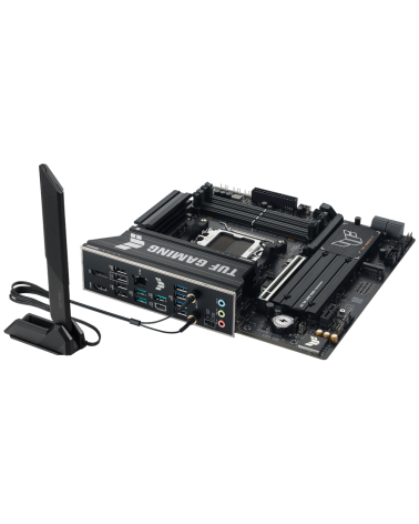 Материнская плата ASUS TUF GAMING B850M-PLUS WIFI7 AM5 mATX 4xDDR5 PCIEx16 PCIEx1 3xM.2 USB-C DP HDMI 2.5GLAN WiFi 7