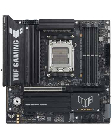 Материнская плата ASUS TUF GAMING B850M-PLUS WIFI7 AM5 mATX 4xDDR5 PCIEx16 PCIEx1 3xM.2 USB-C DP HDMI 2.5GLAN WiFi 7