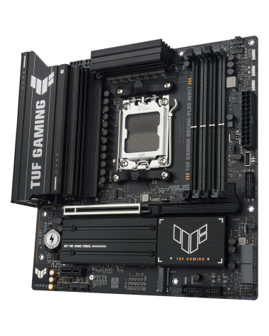 Материнская плата ASUS TUF GAMING B850M-PLUS WIFI7 AM5 mATX 4xDDR5 PCIEx16 PCIEx1 3xM.2 USB-C DP HDMI 2.5GLAN WiFi 7