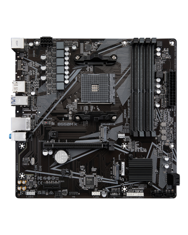 Материнская плата Gigabyte OEM B550M K, Socket AM4, AMD B550, 4xDDR4-3200, HDMI+DP, 1xPCI-Ex16, 1xPCI-Ex1, 4xSATA3(RAID 0/1/10),