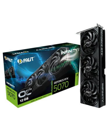 Видеокарта Palit RTX5070 INFINITY 3 OC 12GB GDDR7 192bit 3xDP HDMI 3FAN RTL bp