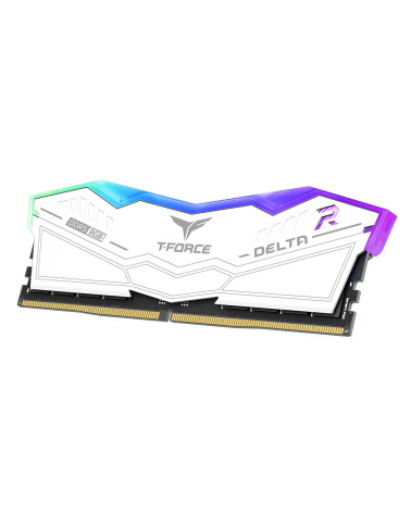 Модуль памяти DDR5 TEAMGROUP T-Force Delta RGB 32GB (2x16GB) 6000MHz CL38 (38-46-46-84) 1.35V / FF4D532G6000HC38JDC01 / White