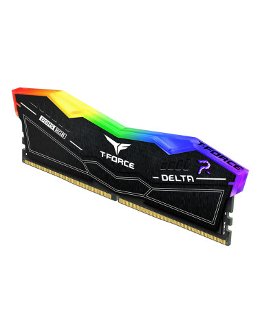 Модуль памяти DDR5 TEAMGROUP T-Force Delta RGB 64GB (2x32GB) 6000MHz CL38 (38-46-46-84) 1.35V / FF3D564G6000HC38JDC01 / Black