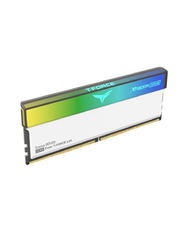Модуль памяти DDR5 TEAMGROUP T-Force Xtreem ARGB 32GB (2x16GB) 6000MHz CL30 (30-36-36-76) 1.35V / FFAD532G6000HC30DC01 / White