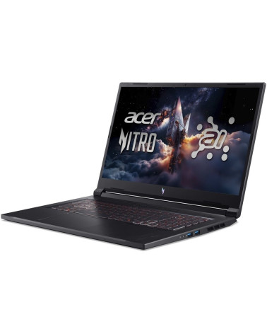 Ноутбук Acer Nitro V 17 AI ANV17-41-R6A6 AMD Ryzen 7 260/16Gb/SSD1Tb/RTX5060 8Gb/17.3"/IPS/FHD/1920x1080/144Hz/NoOS/Black (NH.QY