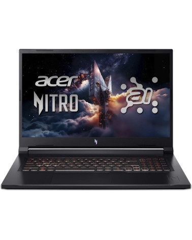 Ноутбук Acer Nitro V 17 AI ANV17-41-R0P2 AMD Ryzen 7 260/32Gb/SSD1Tb/RTX5060 8Gb/17.3"/IPS/FHD/1920x1080/144Hz/NoOS/Black (NH.QY