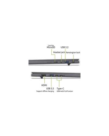 Ноутбук Acer Aspire 16 AI A16-61M-R4BE AMD Ryzen AI 5 330/16Gb/SSD512Gb/16"/IPS/WUXGA/1920x1200/120Hz/NoOS/Grey (NX.JLLCD.005)