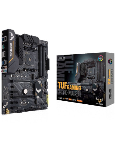 Материнская плата ASUS TUF GAMING B450-PLUS II AM4 ATX 2xDDR4 2xPCIEx16 3xPCIEx1 2xM.2 HDMI DP GLAN RTL 5 (957489)