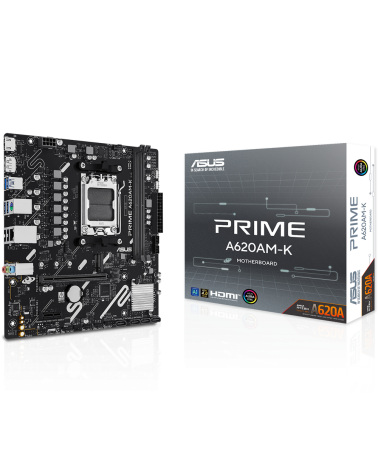 Материнская плата ASUS PRIME A620AM-K AM5 mATX 2xDDR5 PCIEx16 PCIEx1 M.2 DP HDMI GLAN
