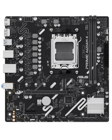 Материнская плата ASUS PRIME A620AM-K AM5 mATX 2xDDR5 PCIEx16 PCIEx1 M.2 DP HDMI GLAN